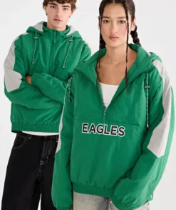 Aeropostale Philadelphia Eagles Hooded Sideline Jacket Aeropostale Philadelphia Eagles Hooded Sideline Jacket