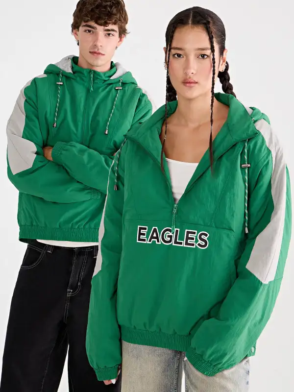Aeropostale Philadelphia Eagles Hooded Sideline Jacket Aeropostale Philadelphia Eagles Hooded Sideline Jacket