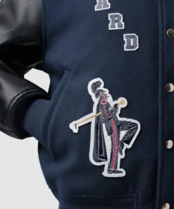Jordan Flight x Howard University Varsity Jacket Air Jordan x Howard University Navy Blue Jacket Varsity