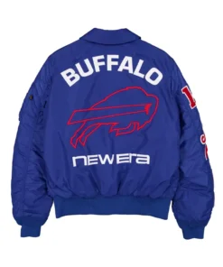 Buffalo Bills New Era x Alpha Industries Royal MA-1 Bomber Jacket Alpha Industries Buffalo Bills Royal Blue MA-1 Bomber Jacket
