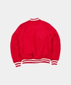 Alpha Industries San Francisco 49ers Red MA-1 Bomber Jacket