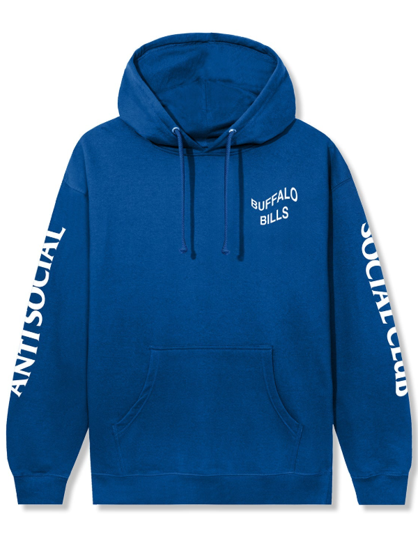 Buffalo Bills AntiSocialSocialClub Hoodie 2026 ASSC x Bills Impact Blossom Hoodie Blue