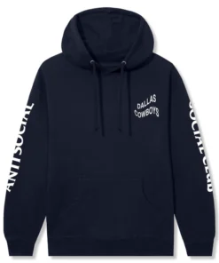 Dallas Cowboys AntiSocialSocialClub Hoodie 2026 ASSC x Cowboys Impact Blossom Hoodie Navy Blue