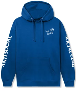 New York Giants AntiSocialSocialClub Hoodie 2026 ASSC x Giants Impact Blossom Hoodie Blue