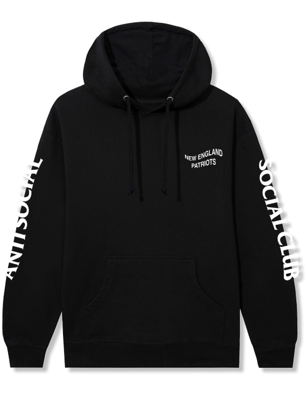 New England Patriots AntiSocialSocialClub Hoodie 2026 ASSC x Patriots Impact Blossom Hoodie
