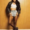 Becky G UGG x Willy Chavarria Leather Jacket
