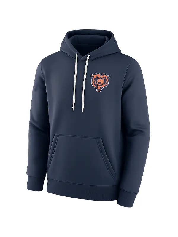 Ben Johnson Chicago Bears Sideline Hoodie Ben Johnson Bears Sideline Navy Blue Hoodie