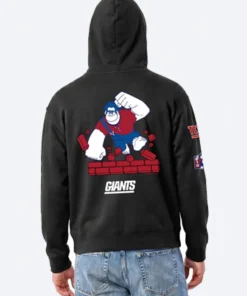 Champion Wreck Ralph All-Star Hoodie Black Unisex New York Giants Disney Hoodie