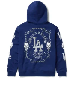 Born x Raised Dodgers Masks Hoodie Blue