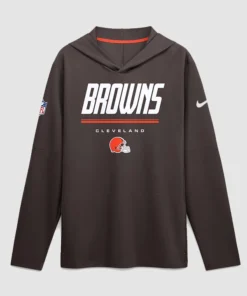 Browns 2026 Todd Monken Sideline Long Sleeve Hoodie