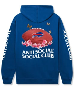 Buffalo Bills AntiSocialSocialClub Hoodie 2026 Buffalo Bills Impact Blossom Hoodie Blue