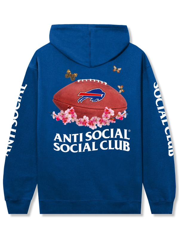 Buffalo Bills AntiSocialSocialClub Hoodie 2026 Buffalo Bills Impact Blossom Hoodie Blue