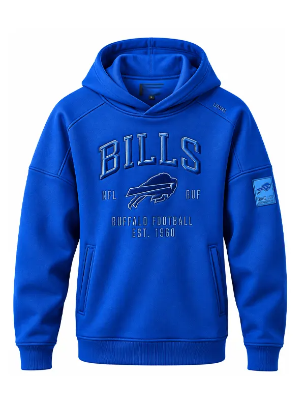 Buffalo Bills x UNRL Hoodie 2026 Buffalo Bills x UNRL Blue Fleece Hoodie