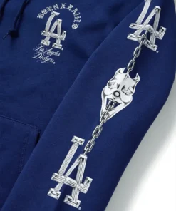 BXR Dodgers Masks Blue Hoodie