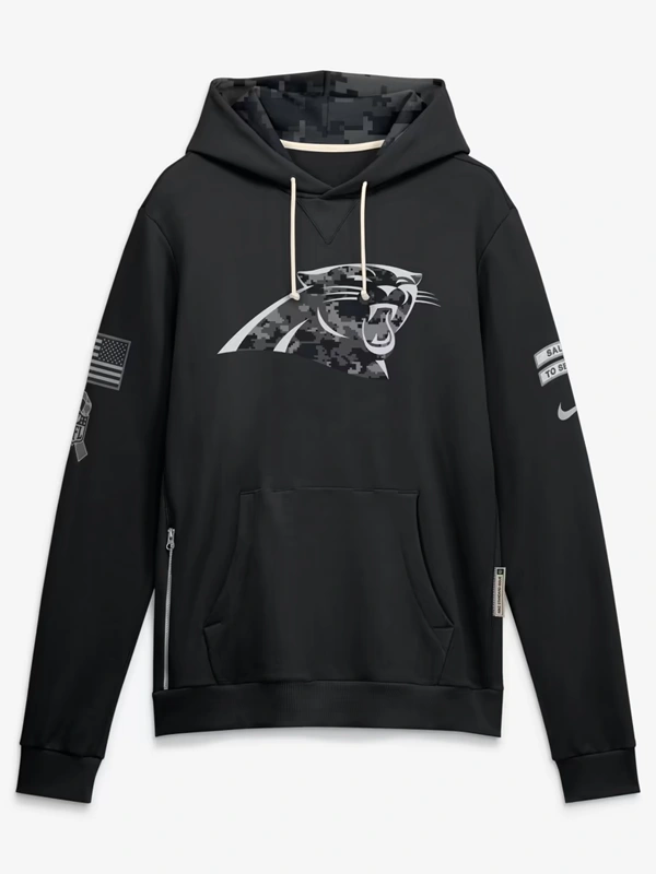 Carolina Panthers 2026 Salute to Service Sideline Hoodie Carolina Panthers 2026 Salute to Service Sideline Hoodie