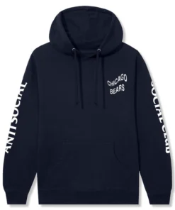 Chicago Bears AntiSocialSocialClub Hoodie 2026 Chicago Bears Impact Blossom Hoodie Navy Blue