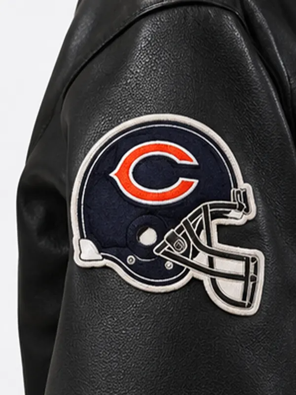 Chicago Bears Vegan Zip Up Jacket Chicago Bears Lightweight Vegan Zip-Up Hooded Jacket