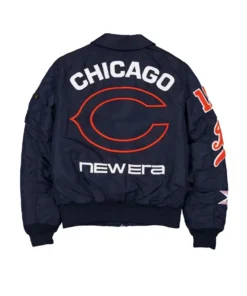 Chicago Bears New Era x Alpha Industries MA-1 Bomber Jacket Chicago Bears New Era x Alpha Industries MA-1 Navy Blue Jacket