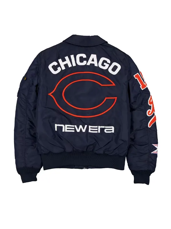 Chicago Bears New Era x Alpha Industries MA-1 Bomber Jacket Chicago Bears New Era x Alpha Industries MA-1 Navy Blue Jacket