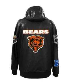 Chicago Bears Vegan Zip Up Jacket Chicago Bears Vegan Zip Up Jacket Black