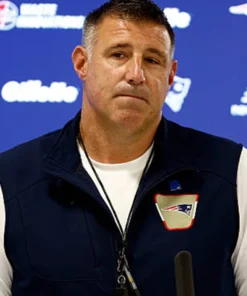 Coach Mike Vrabel 2026 Navy Blue Vest