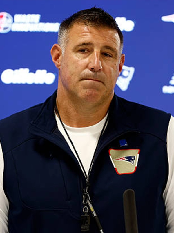 Coach Mike Vrabel 2026 Patriots Vest Coach Mike Vrabel 2026 Navy Blue Vest