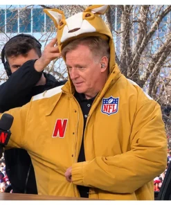 Roger Goodell N-F-L Kangaroo Jacket Commissioner Roger Goodell N-F-L Kangaroo Jacket Yellow