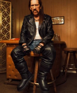 Danny Trejo UGG x Willy Chavarria Leather Jacket
