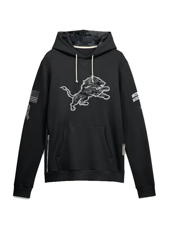 Detroit Lions 2026 Salute to Service Hoodie Detroit Lions 2026 Salute to Service Hoodie