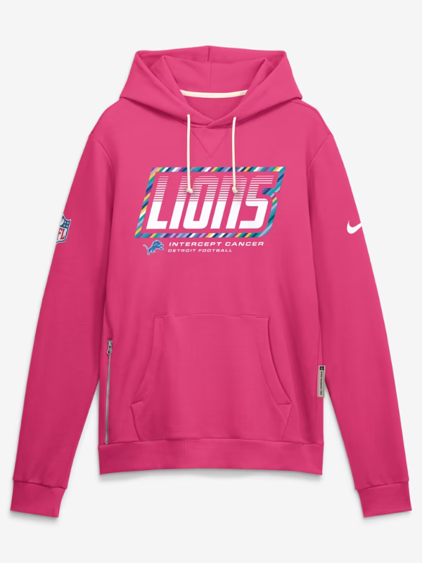 Detroit Lions Crucial Catch Hoodie 2026 Detroit Lions Crucial Catch Hoodie 2026 Pink