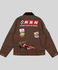 Disney And Pixar Cars F1 Lightning McQueen Brown Jacket