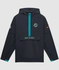 Dolphins Nike Rivalries 2026 Sideline Anorak Half-Zip Jacket