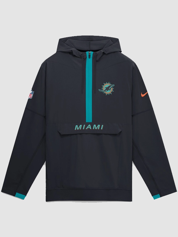 Dolphins Nike Rivalries 2026 Sideline Anorak Half-Zip Jacket Dolphins Nike Rivalries 2026 Sideline Anorak Half-Zip Jacket