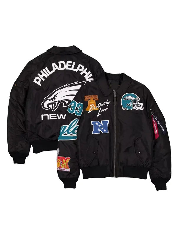 Eagles New Era x Alpha Industries MA-1 Bomber Jacket 2026 Eagles New Era x Alpha Industries MA-1 Bomber Jacket 2026