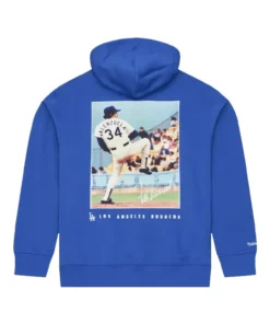 Fernando Valenzuela Los Angeles Dodgers Player Fleece Hoodie Fernando Valenzuela Los Angeles Dodgers Player Fleece Hoodie Blue