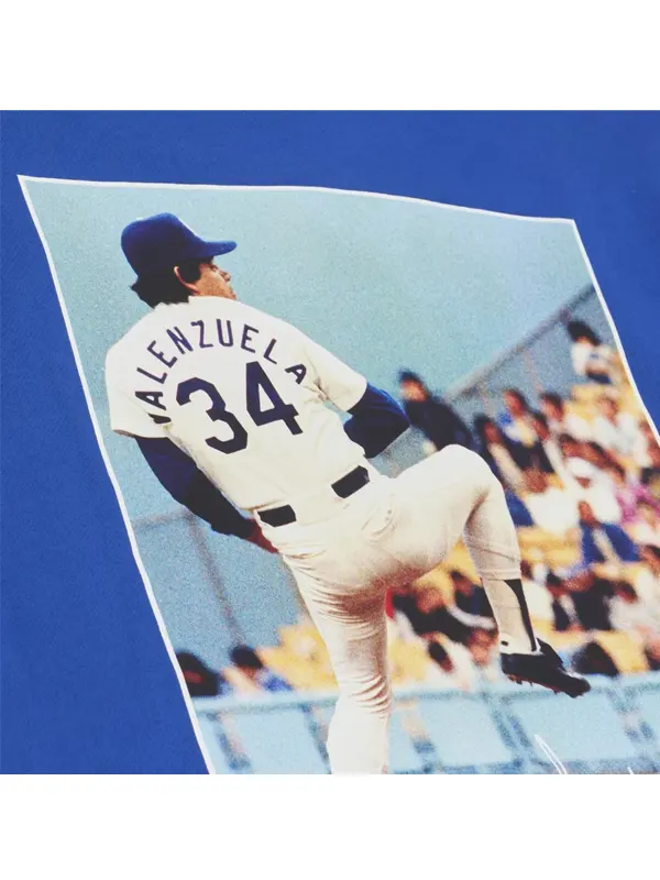 Fernando Valenzuela Los Angeles Dodgers Player Fleece Hoodie Fernando Valenzuela M&N Dodgers Player Fleece Hoodie
