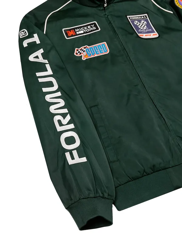 Eagles New Era x Alpha Industries MA-1 Bomber Jacket 2026 Formula 1 x Disney Green Jacket 2026 Sleeves