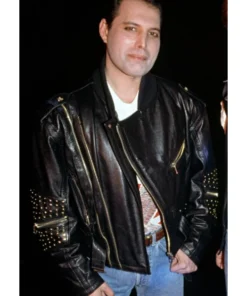 Freddie Mercury Last Performance Jacket Freddie Mercury Last Performance Black Leather Jacket