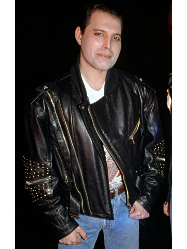 Freddie Mercury Last Performance Jacket Freddie Mercury Last Performance Black Leather Jacket
