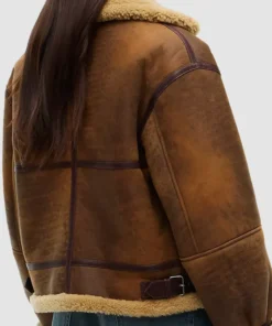 Gigi Hadid Tommy Hilfiger Aviator Leather Jacket
