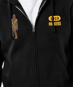 Packers Disney x Champion Chewbacca Hoodie Green Bay Packers Disney Chewbacca Hoodie