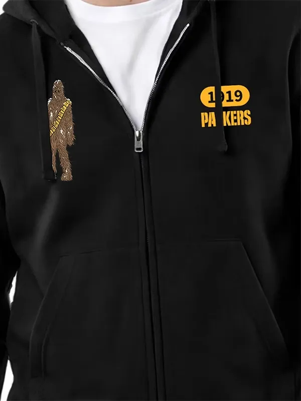 Packers Disney x Champion Chewbacca Hoodie Green Bay Packers Disney Chewbacca Hoodie