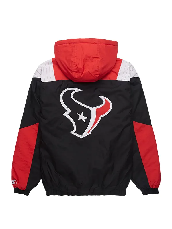 HOMAGE X Starter Texans Pullover Jacket HOMAGE X Starter Texans Black and Red Jacket