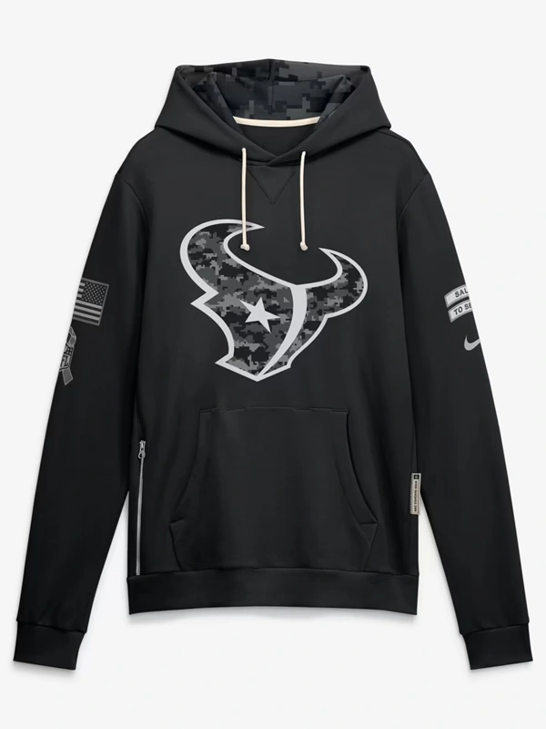 Houston Texans 2026 Salute to Service Sideline Hoodie Houston Texans 2026 Salute to Service Sideline Hoodie