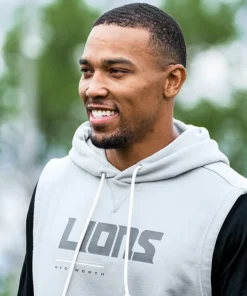 2026 Detroit Lions Sleeveless Hoodie Preseason 2026 Detroit Lions Sleeveless Hoodie