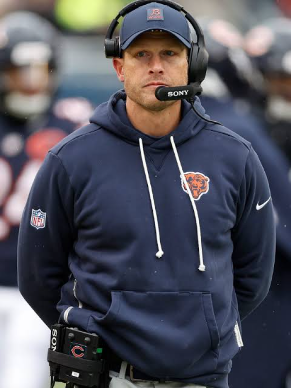 Ben Johnson Chicago Bears Sideline Hoodie Ben Johnson Chicago Bears Sideline Hoodie