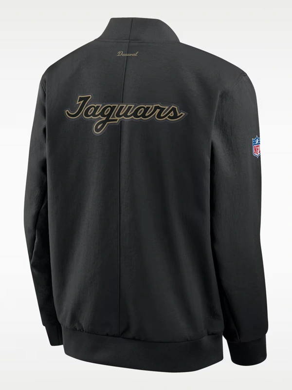 Jacksonville Jaguars 2026 Nike Rivalries Sideline Jacket Jacksonville Jaguars 2026 Nike Rivalries Sideline Bomber Jacket