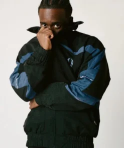 Kai Cenat VIVET Track Jacket Kai Cenat VIVET Black and Blue Jacket