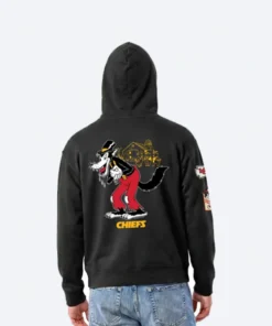 Champion Big Bad Wolf All-Star Hoodie Kansas City Chiefs Disney x Champion Unisex Big Bad Wolf All Star Full Zip Hoodie