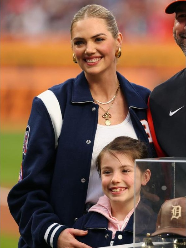 Kate Upton Detroit Tigers Jacket Kate Upton Detroit Tigers Jacket Blue
